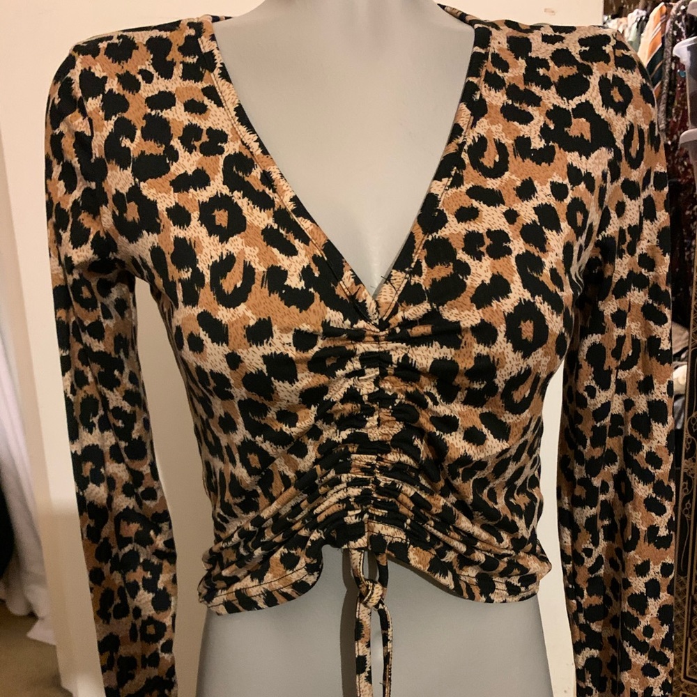 Cheetah print top (2/$20)
